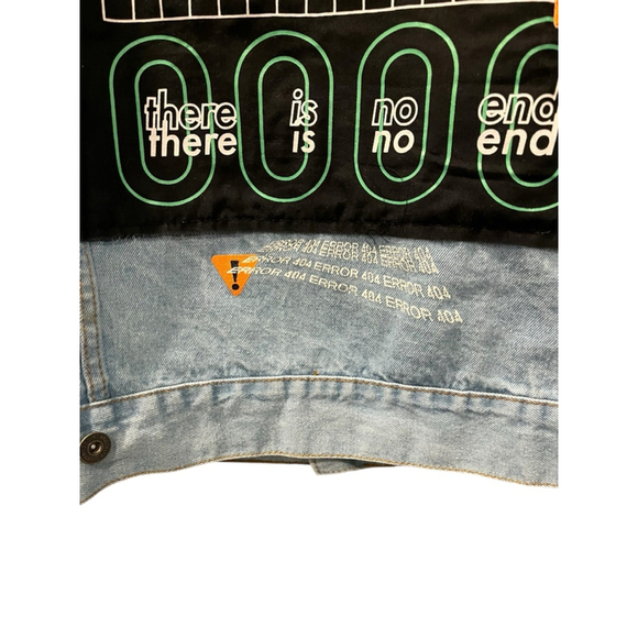 Trademark Brooklyn Cloth Men's Size Small Denim Blue Jacket New Age Graphic - Picture 9 of 12
